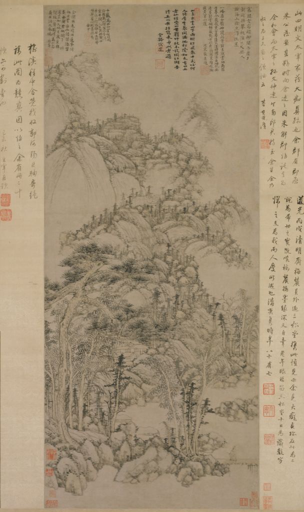 高い信頼 厚い信頼 黄公望丹崖玉树图轴- 故宫博物院 絵画/タペストリー